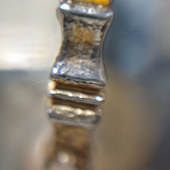 Oval Mother Pearl Scarf Clip Pony Tail  Hair Cover Vintage Secure Hinge Closure - Picture 10 of 16